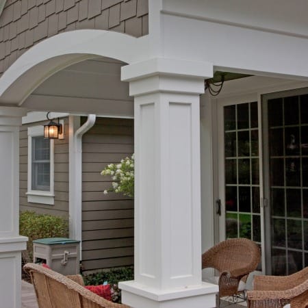 Beautiful Pillars on Back Patio