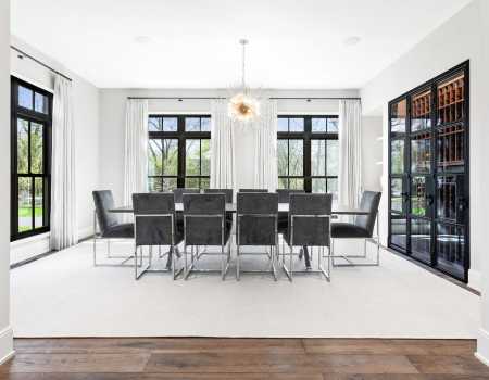 Dining Room Adjacent to Walk in Wine Cellar