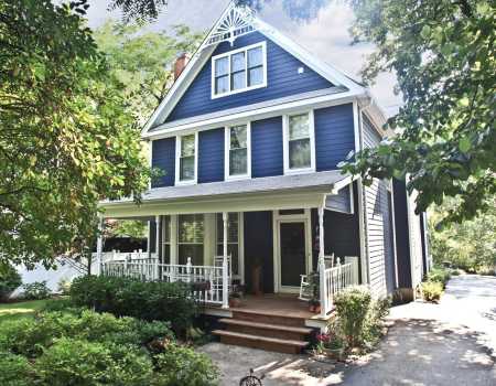 Fiber Cement Lap Siding in Deep Historical Victorian Palette Color