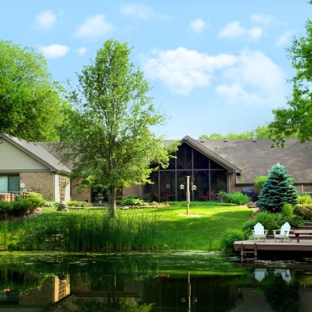 Lake View of Back of Home