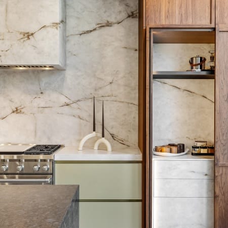 Custom Coffee Station with Soft Close Drawers