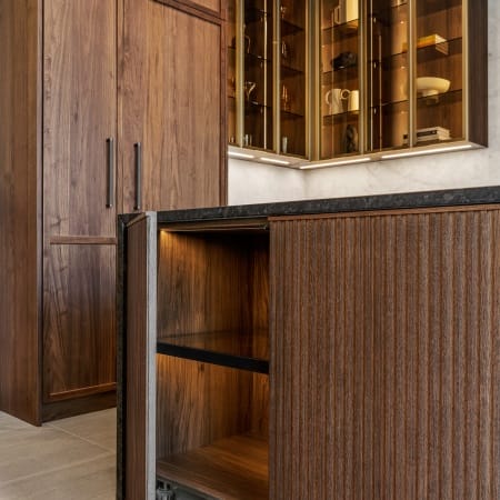 Custom Lighting Inside Kitchen Island