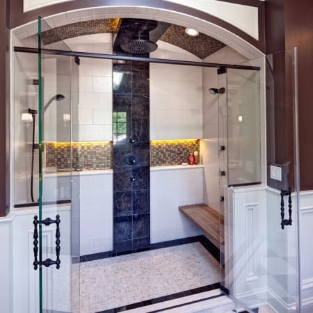 6 Sprayer Shower with Rain Shower Head