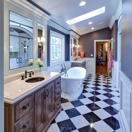 Double Vanities with Skylights=