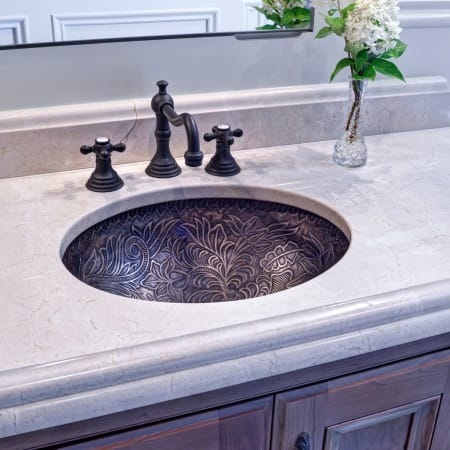 Ornate Powder Room Sink