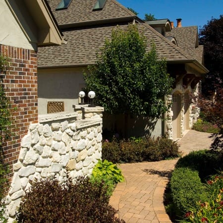 Red Brick Paver Pathway