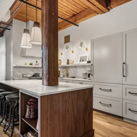 Island with Seating and Storage