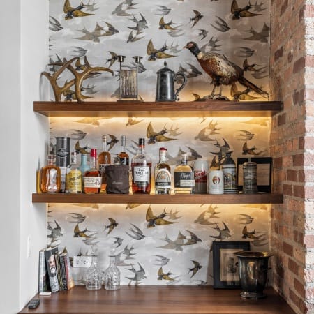 Retro Dry Bar with Wine Chiller