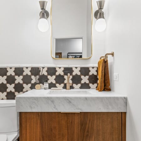 Three Inch Thick Marble Vanity Countertop