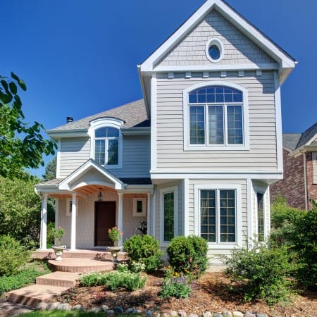 Front Portico Addition with Barrel Vault Ceiling