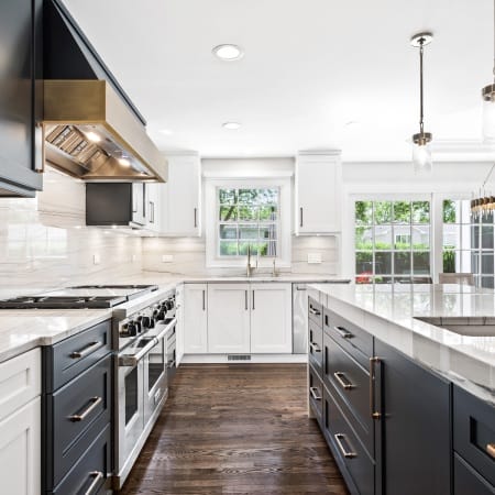 Brass Hood with Brass Finish on Stove Knob