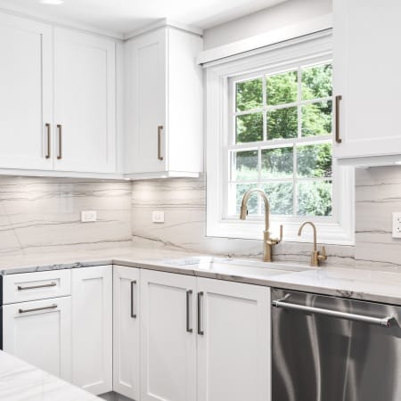Kitchen Corner with Two Tone Cabinets
