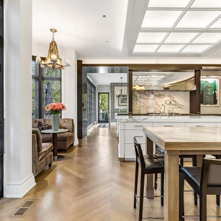 View of Kitchen from Wet Bar Side