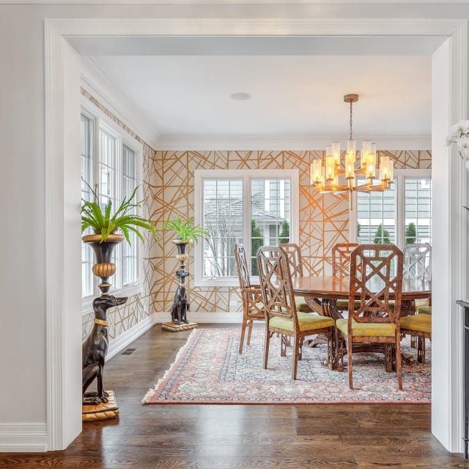 Foyer Looking Into Dining Room