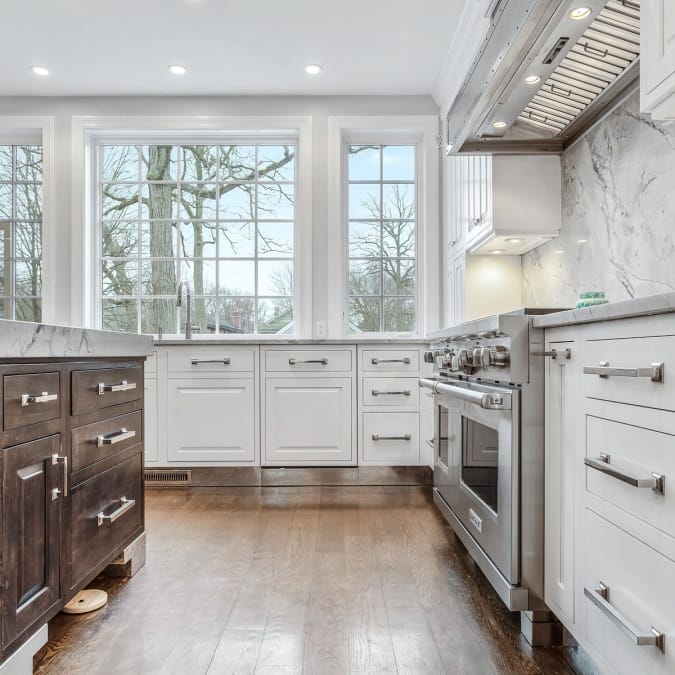 Two Toned Base Cabinets