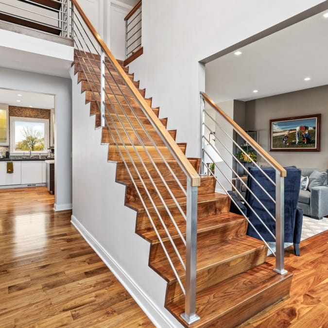 Custom Millwork on Staircase