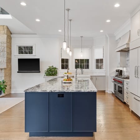 Side Angle of Blue Island