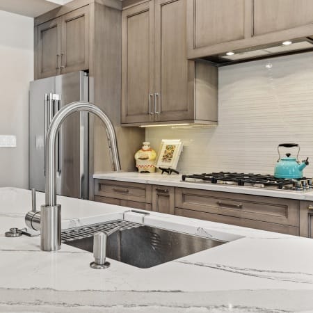 Drop In Sink with Under Cabinet Lighting