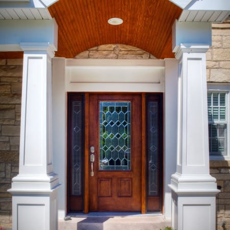 Stained Cedar on Barreled Ceiling