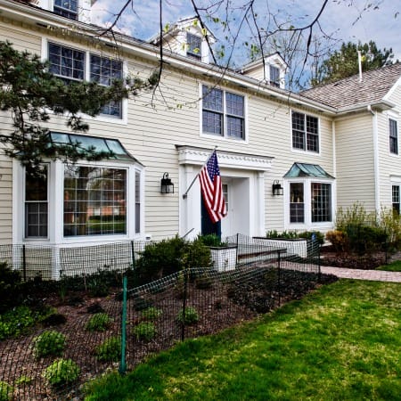 Cream Colored Siding with White Trim