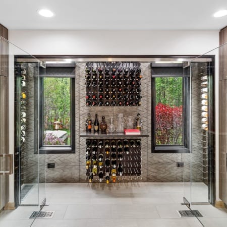 Stunning, Extra Wide Wine Cellar