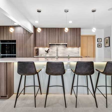 Extra Long Island with Counter, Bar Height Seating