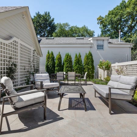 Complementary White Privacy Fence