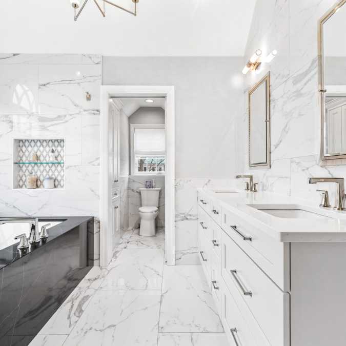 Primary Bathroom with Double Vanity