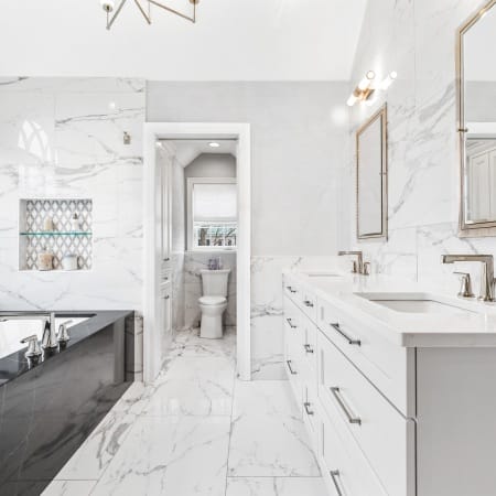 Black Granite Soaking Tub