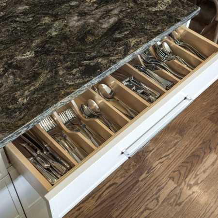Built-In Silverware Organizers