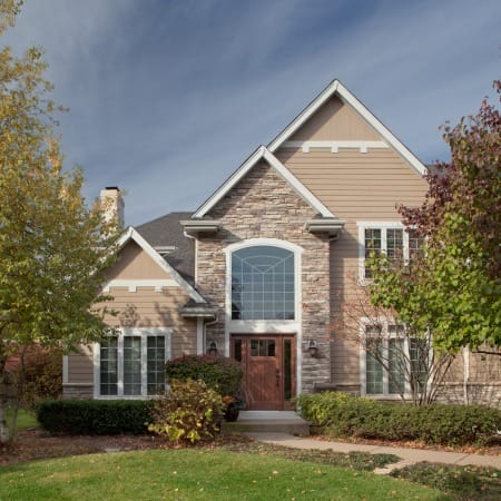 Stone and Siding Exterior