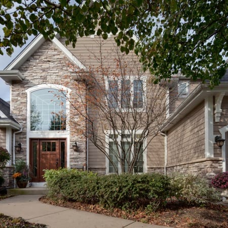 Neutral Tone Siding and Stone