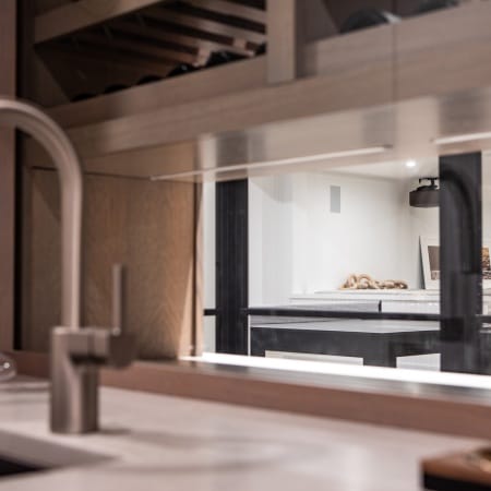 Wet Bar in Wine Cellar