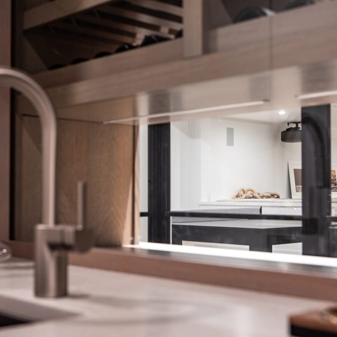 Wet Bar in Wine Cellar