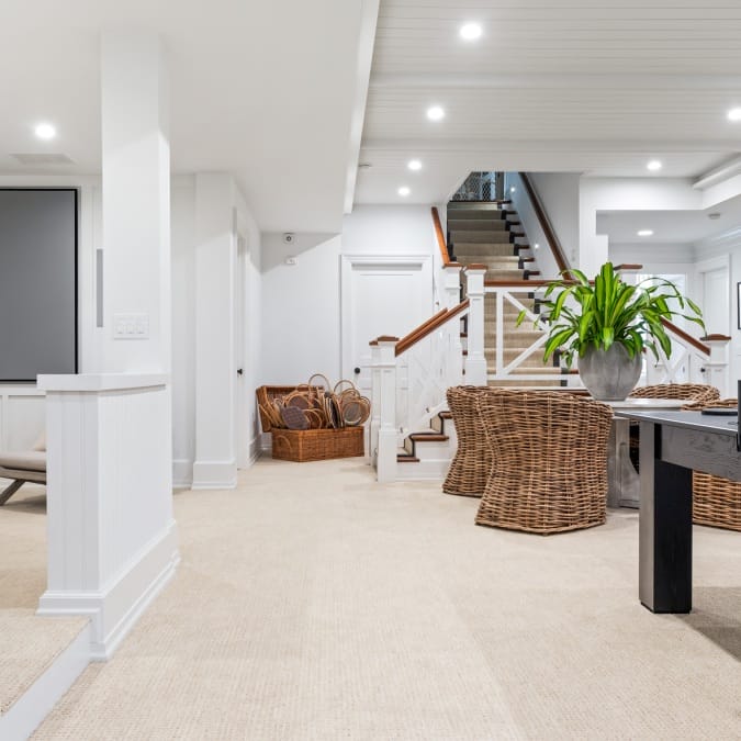 Theater Room Space with Screen