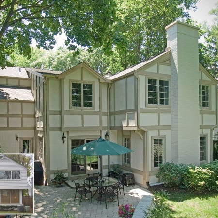 Before and After of the Back Side of the Home