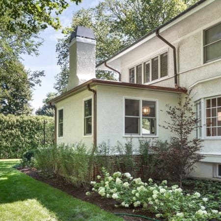 Living Room Addition with Stucco