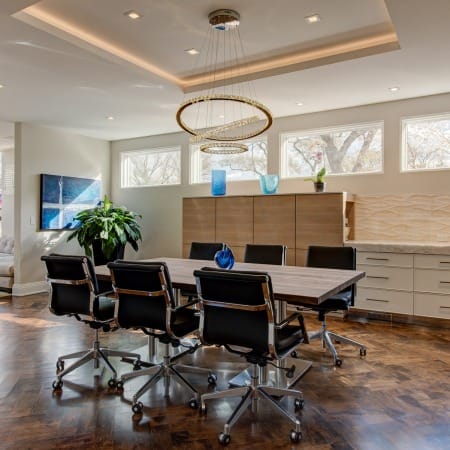 Dining Room with Innovative Storage Solutions